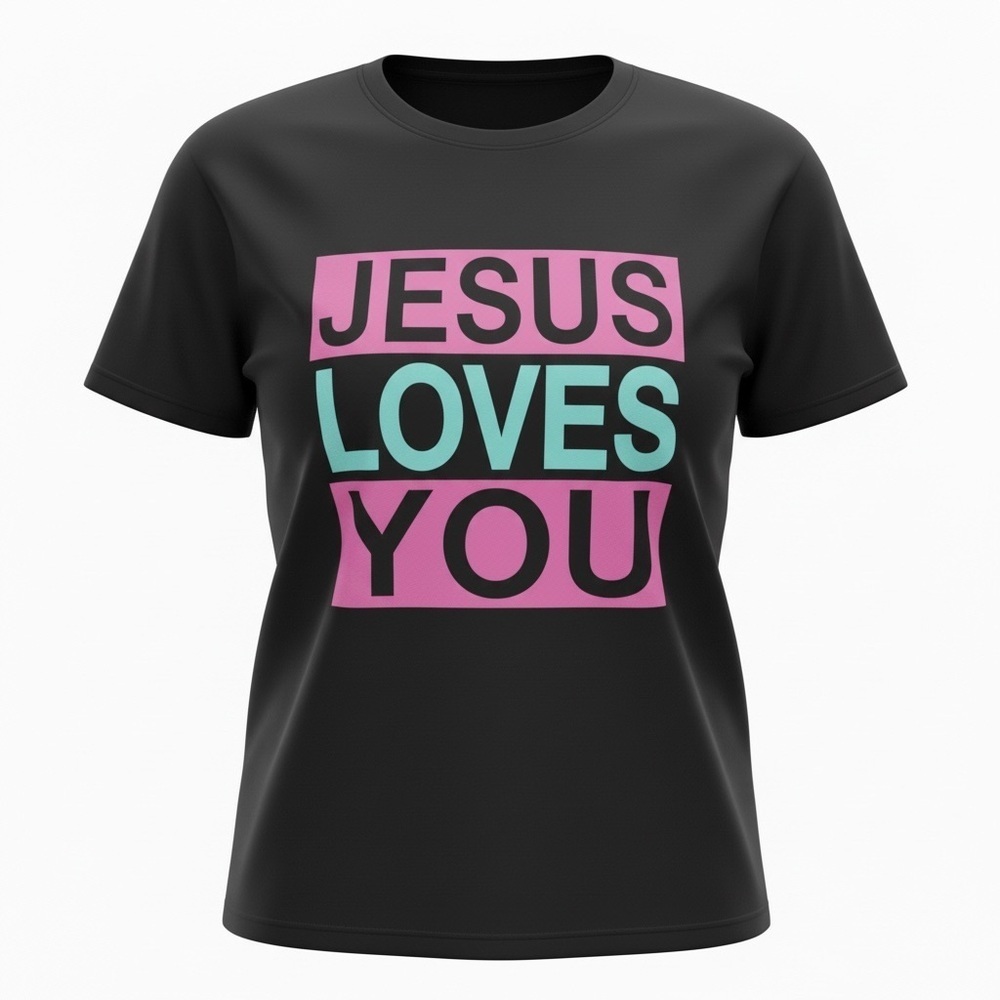 Brisco Brands “JESUS LOVES YOU” Tee – Ladies 3XL